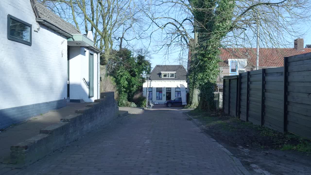 Car Driving and Parking in a Narrow Residential Street