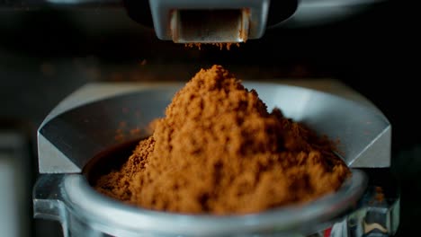 coffee grinder in action