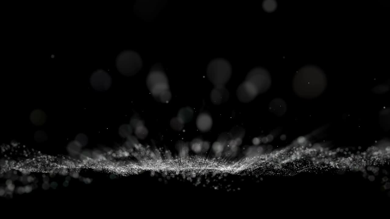 빛나는 입자 오렌지 검은 따뜻한 배경.