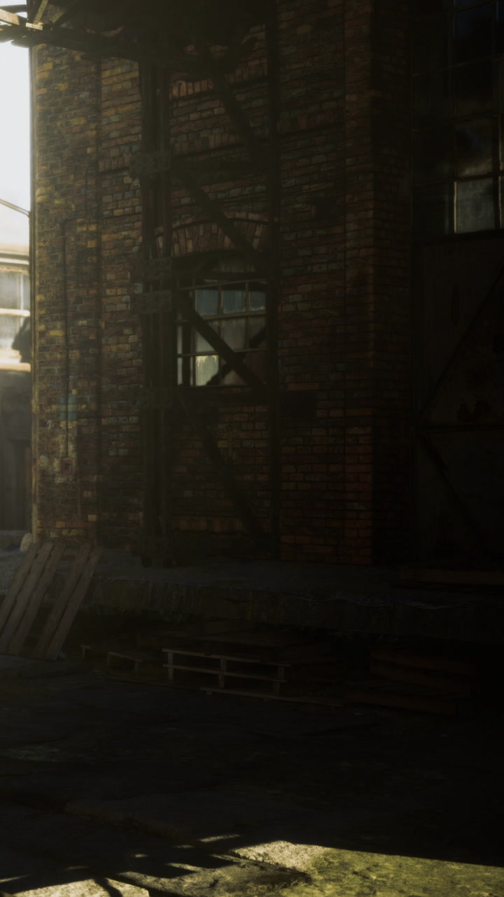Sunlight streams through a warehouse highlighting rustic charm