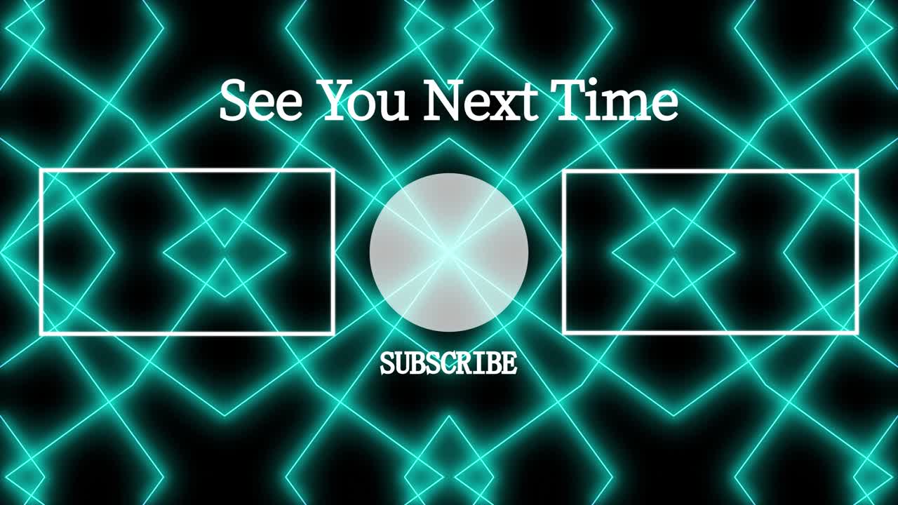 기하학적 패턴 검은 배경 엔드 카드 모션 그래픽