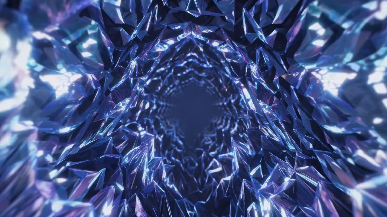 Abstract Crystal Tunnel