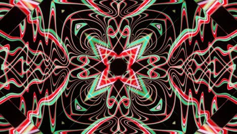 abstracción brillante pulsante para las visualizaciones de bucle vj