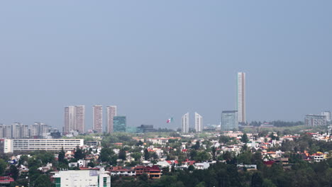 mexico city skyline at daytime - static shot