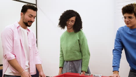 people playing indoors