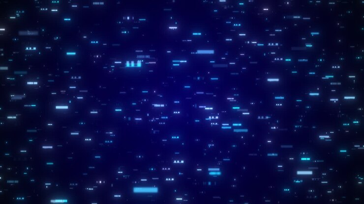 Concetto di sfondo digitale astratto per l'analisi dei dati e la tecnologia di connessione ad alta velocità. Connessioni di rete dati digitali e sfondo animato di cyberspazio digitale