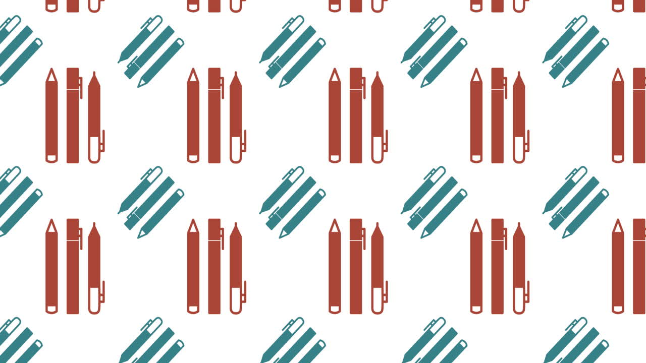 학교 아이템 아이콘의 애니메이션이  ⁇  배경에 움직입니다.