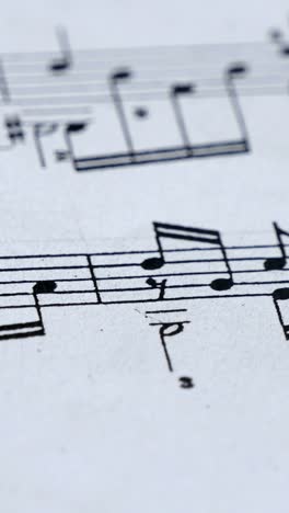 classical music notes on the sheet