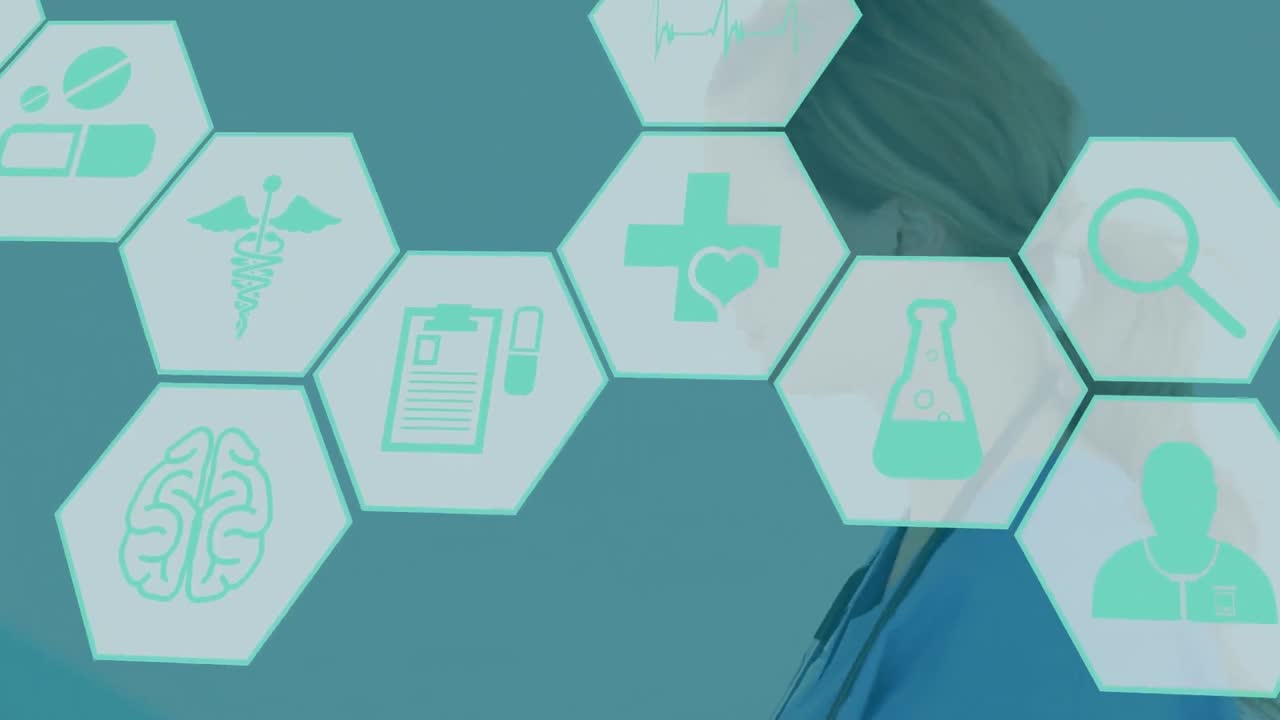 formas caleidoscópicas y procesamiento de datos médicos sonrisa caleidoscópica