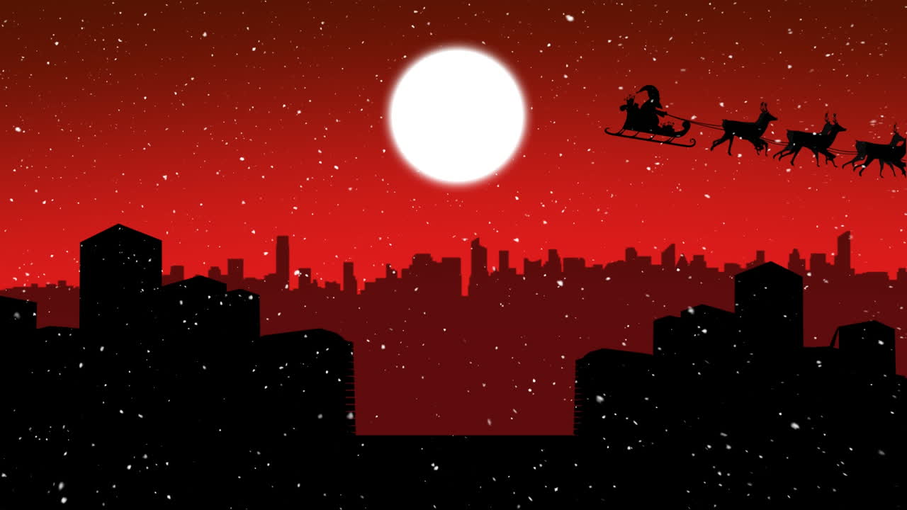 산타클로스 가 사 ⁇  이 끌어당기는  ⁇ 매 를 타고 있다