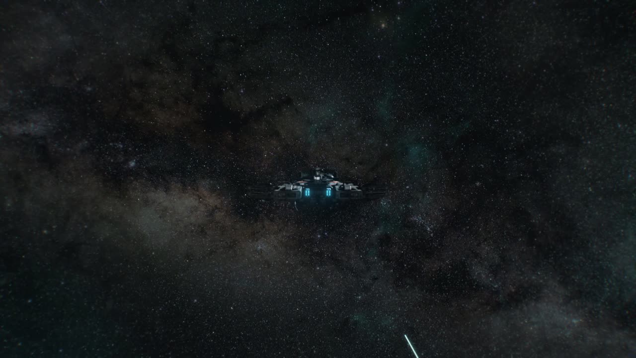 Spaceship Hyperspace Jump