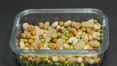 soak  sprouts and nuts  closeup