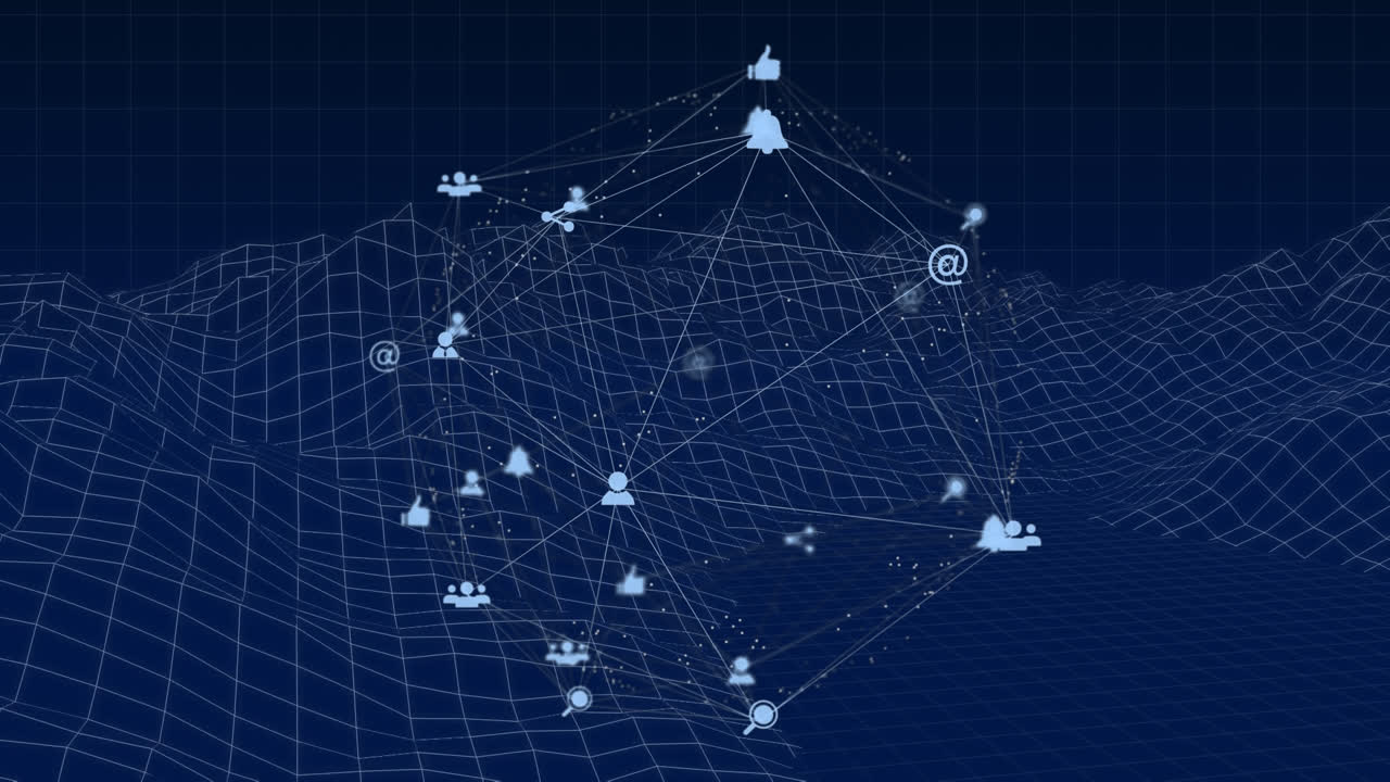 глобус цифровых икон против 3d-модели гор