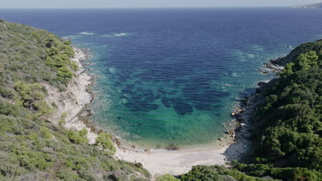 secluded bay with crystal waters