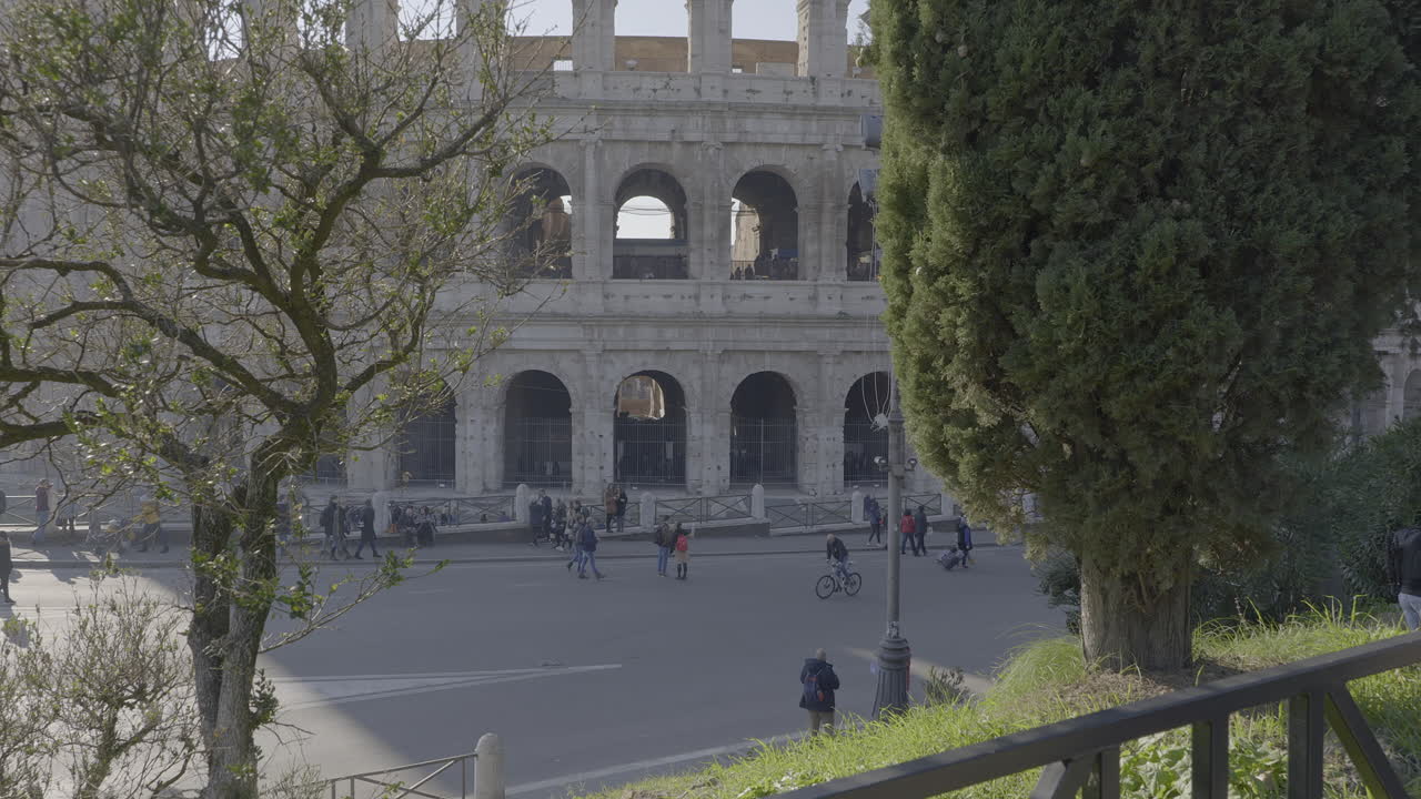 View of The Colosseum, in the city of Rome