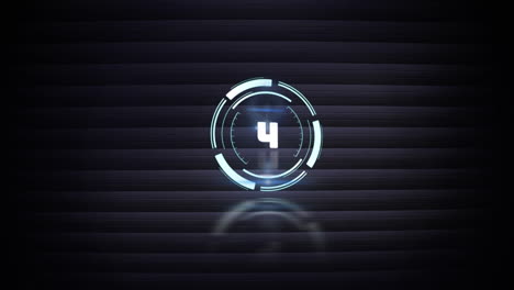 animation of clock with rotating hands over black ribbed background