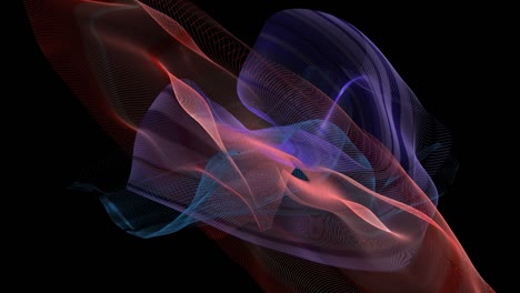 líneas abstractas y brillantes de luz.