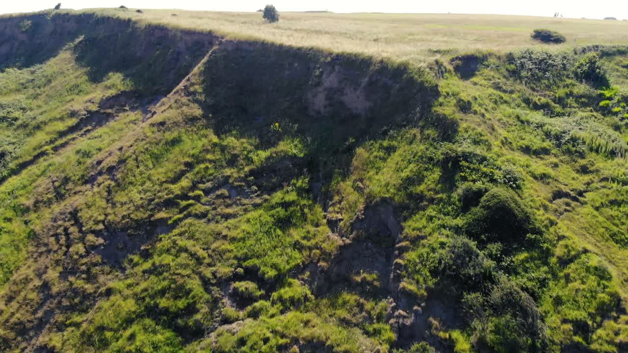 dji drone filey playa acantilado nivel