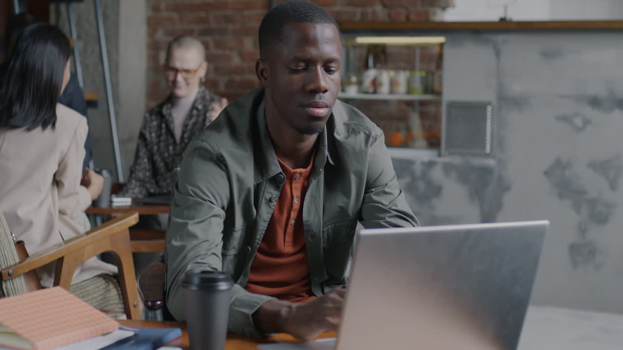 Business People Working in a Cafe