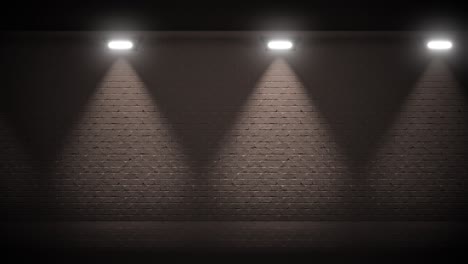illuminated brick wall background