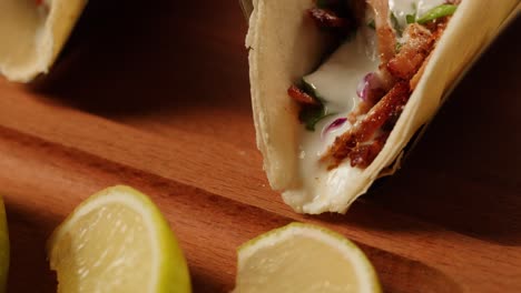 delicious tacos with lime