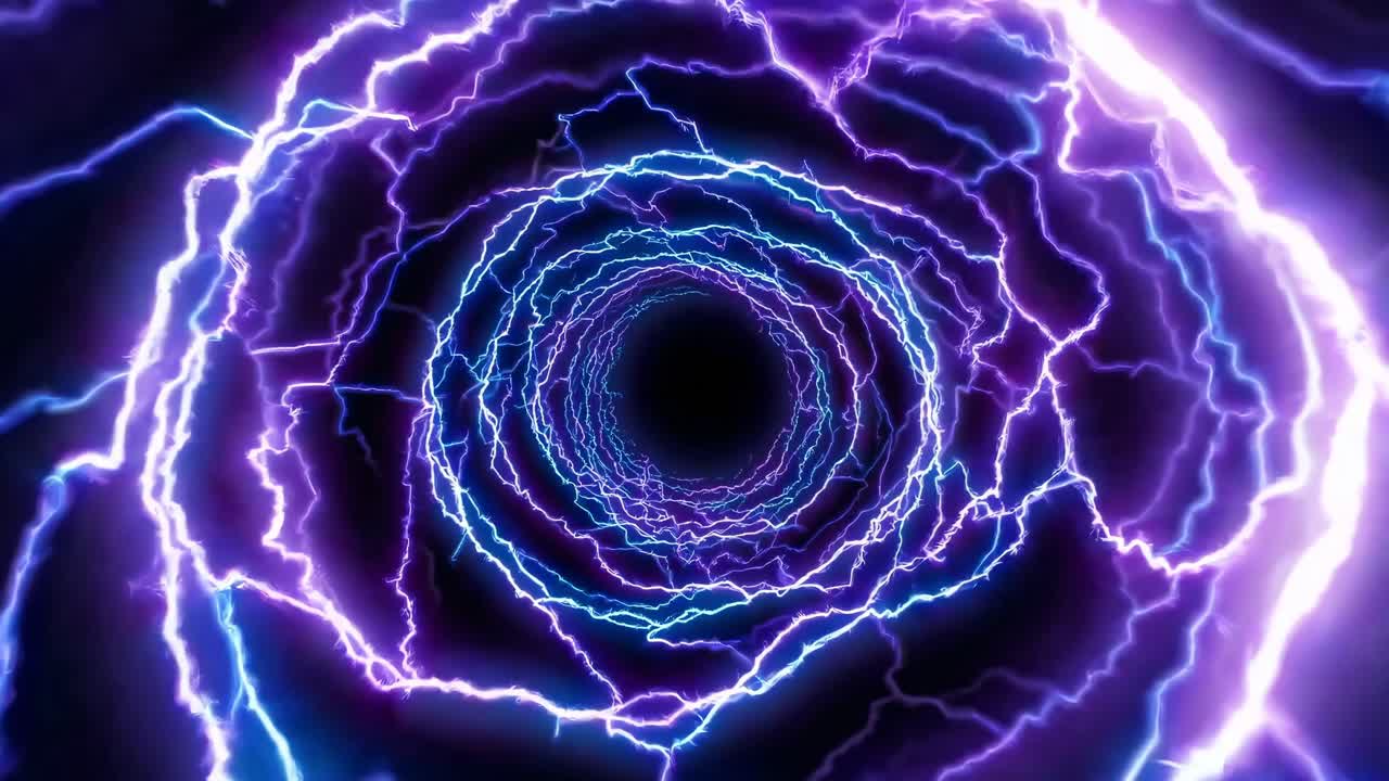 Abstract Lightning Tunnel