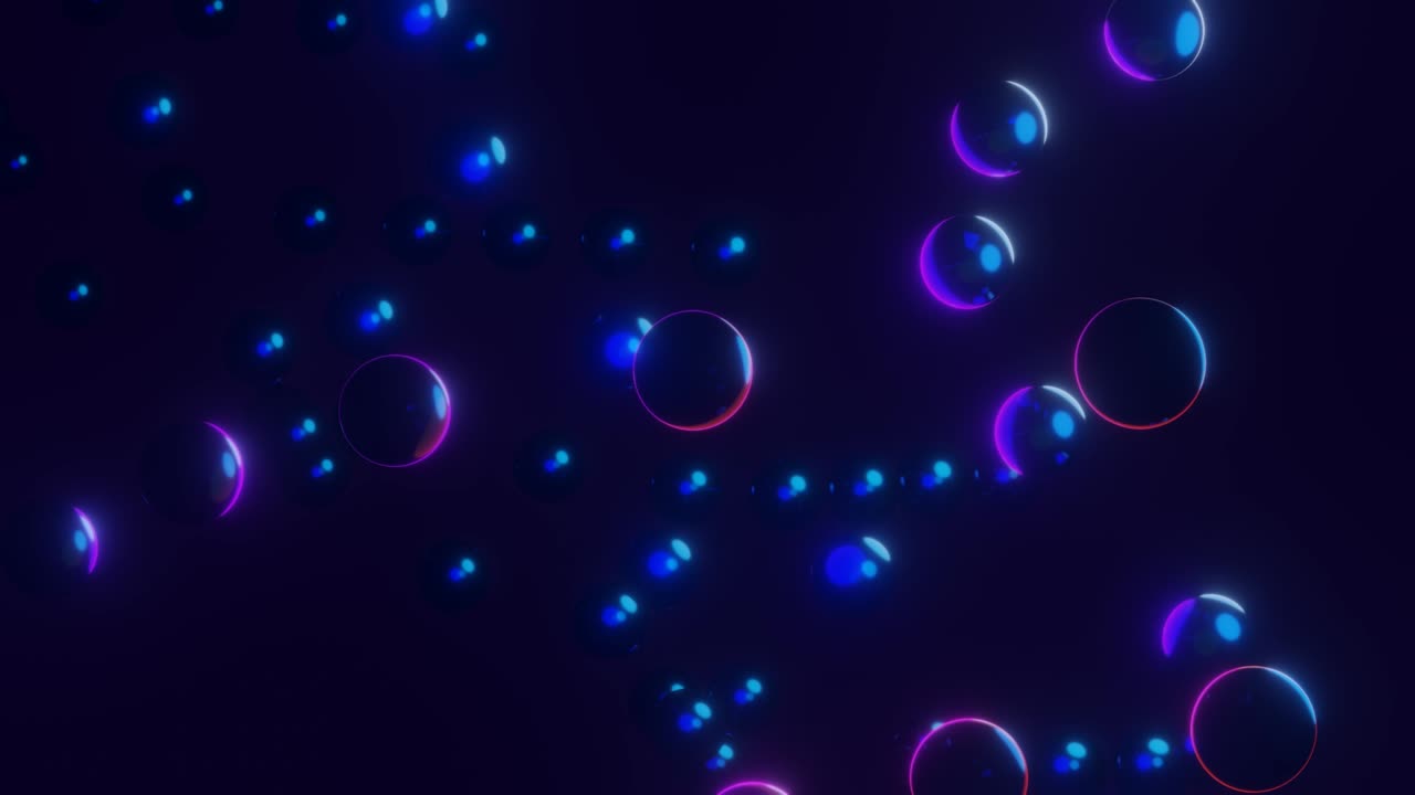 Animated Background. Sphere in Dark Area. Active Rotating