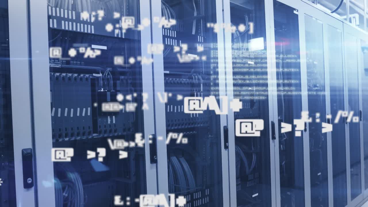Animation of scientific data processing over server room