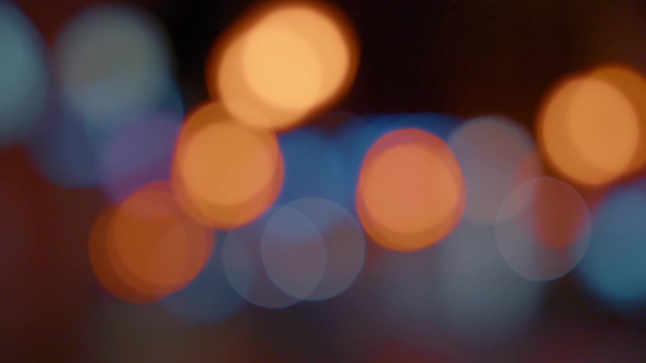 Orange and blue bokeh background