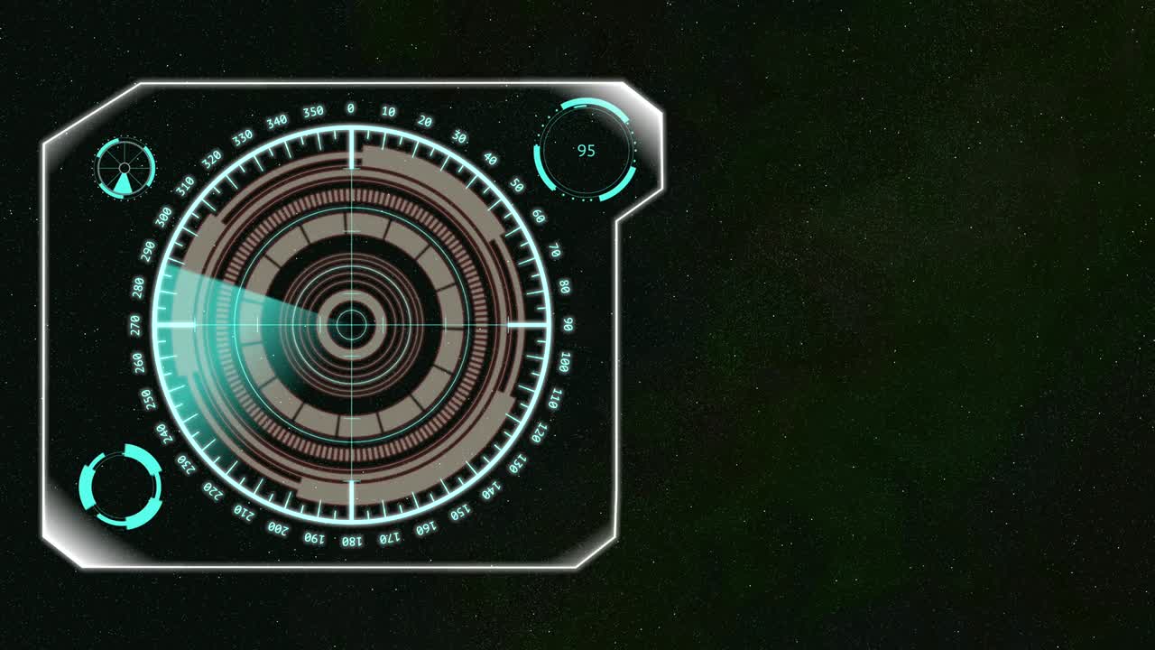 mecanismo giratorio en un fondo de cielo nocturno que produce luz de neón.