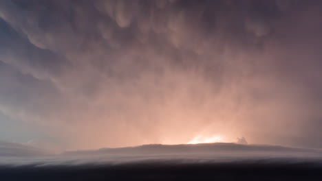 4k timelapse captures the beauty of lightning and moving storm clouds