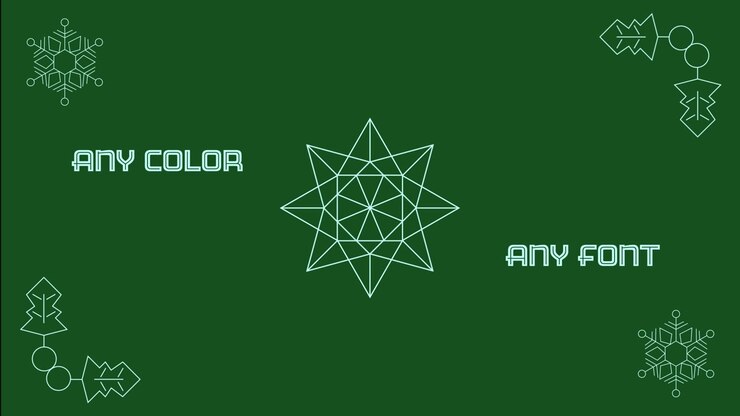 Modello di grafica in movimento natalizio minimalista
