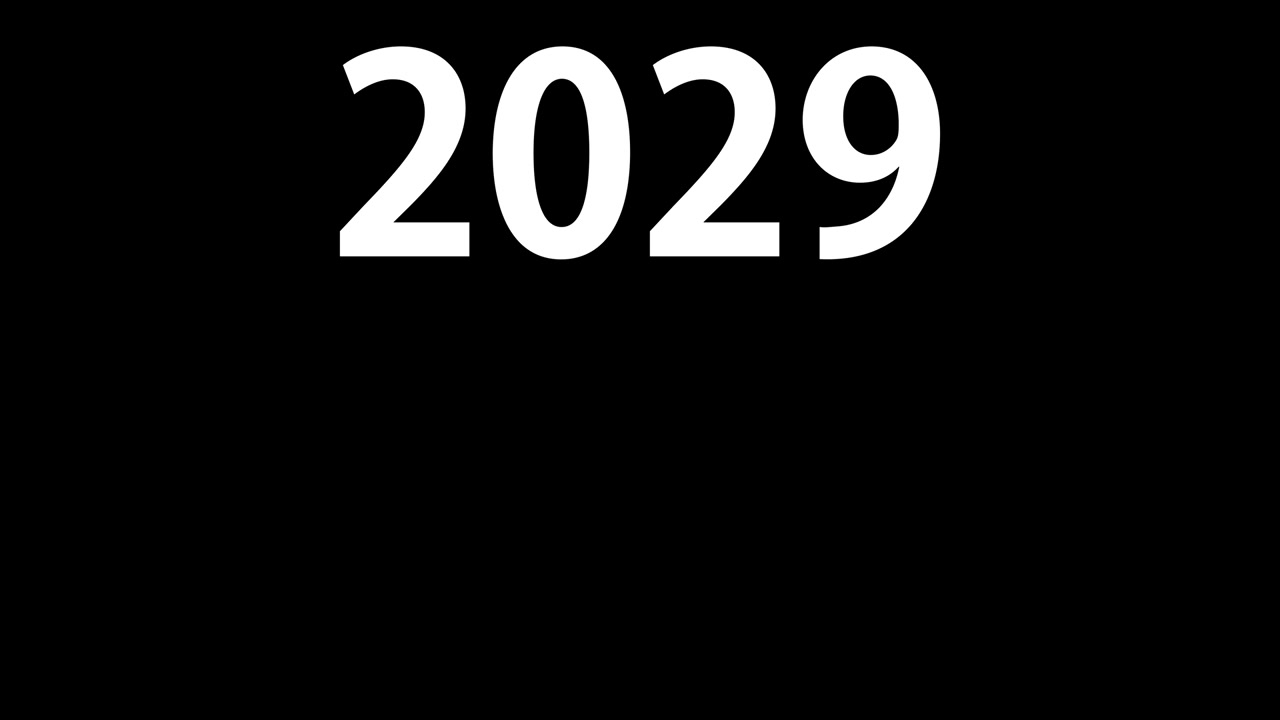 2029 animazione di testo motion graphics
