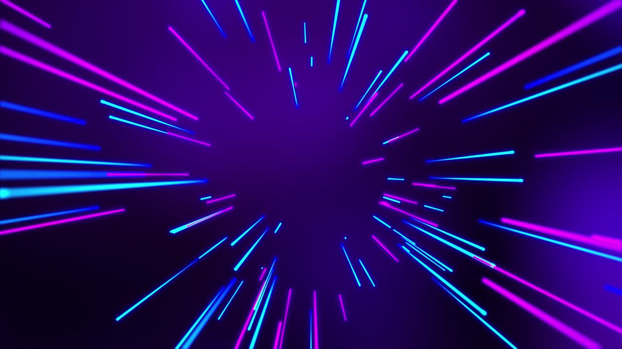 abstract bellissimo creativo ipersalto cosmico in un'altra galassia. velocità della luce sfondo loop senza cuciture,