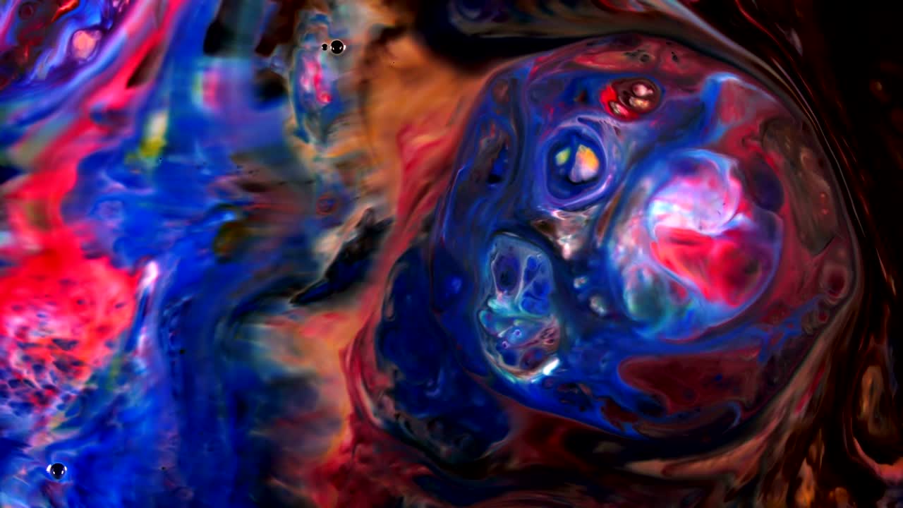 abstracto comida colorida tinta de pintura explota el caos se extiende en el agua