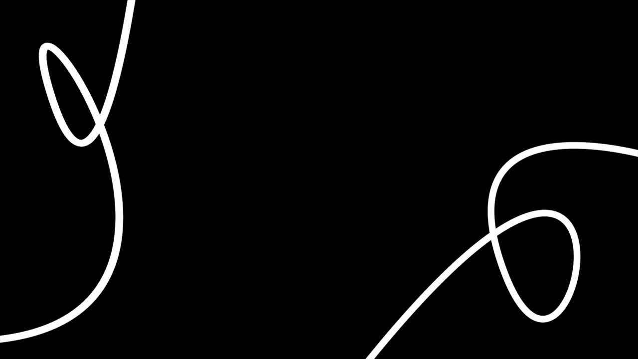 líneas blancas abstractas sobre un fondo negro