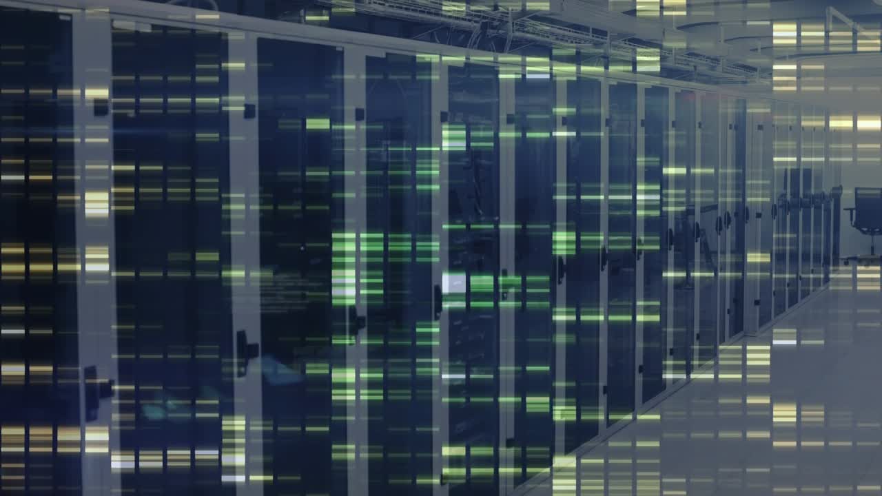 Animation of data processing over servers
