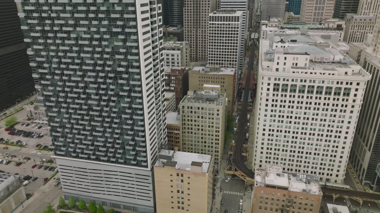 hermoso fondo del horizonte del centro de chicago