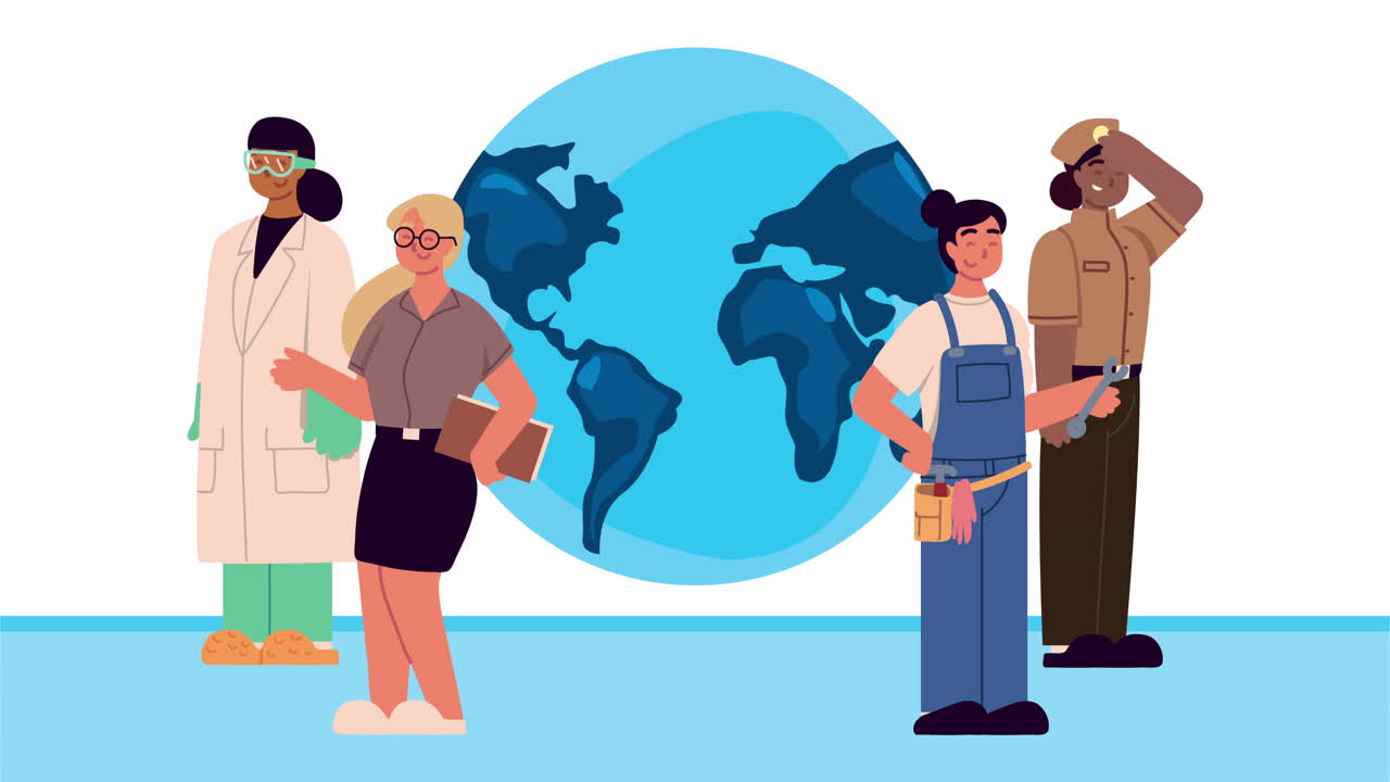 여성 전문 노동자와 지구 행성