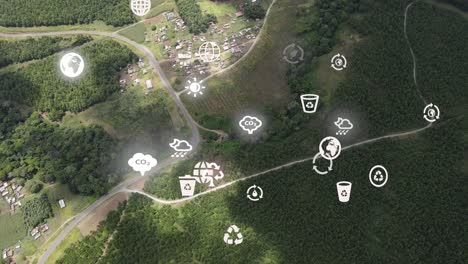 drone view- áfrica bosque- kenia y tanzania- incendio forestal en las laderas del monte kilimanjaro loitokitok kenia