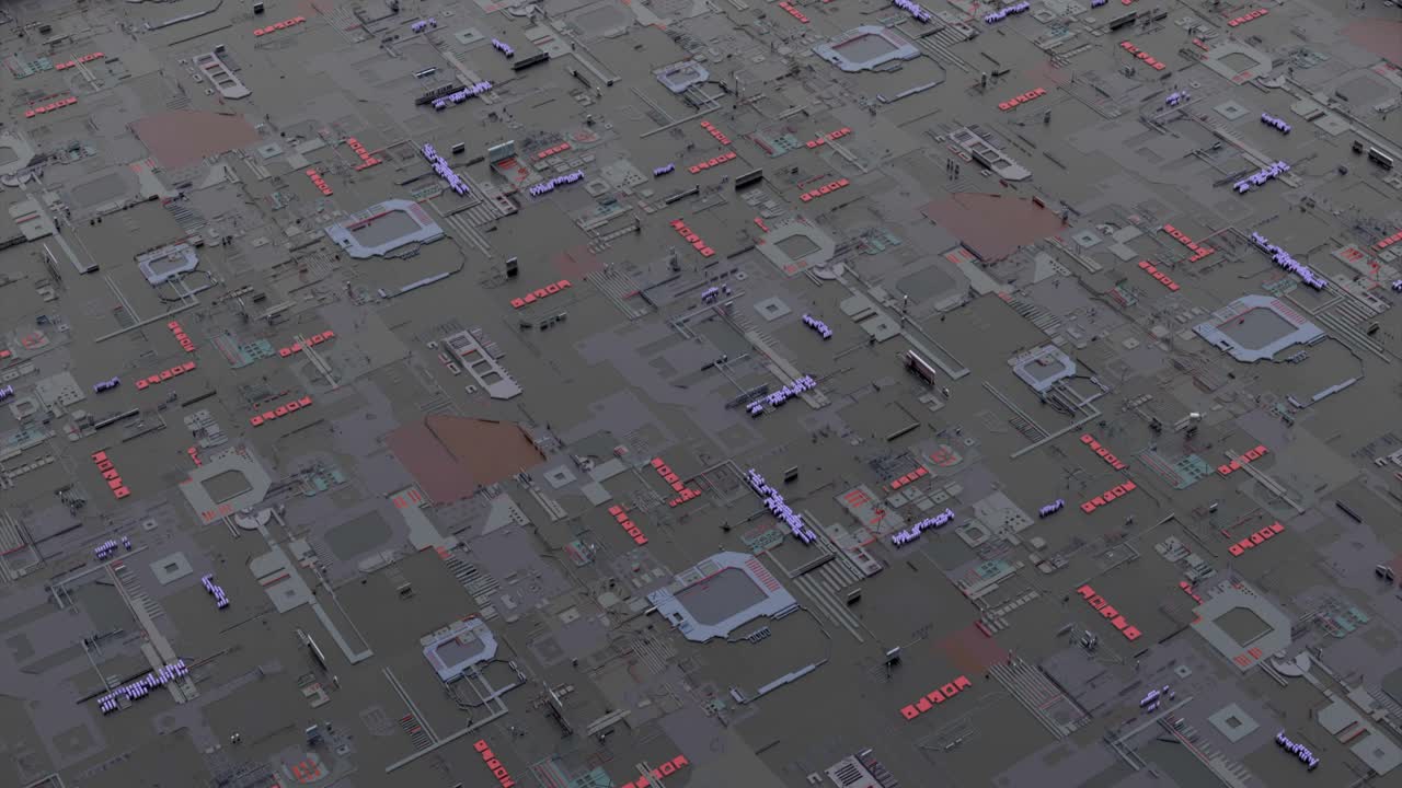 placa de circuito futurista