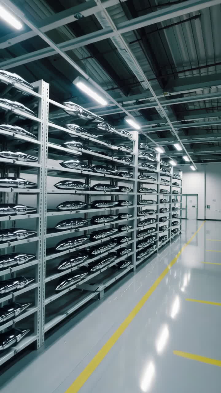 Storage of precision metal tubes in industrial facility