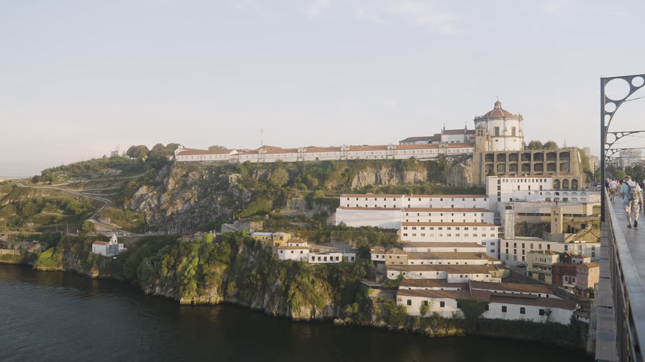 Porto, Portugal: Scenic View of a Monastery and the Douro River