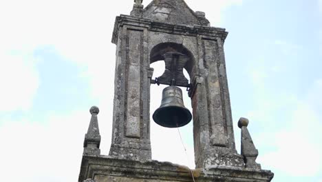 bell tower of santiago do freixo church, spain