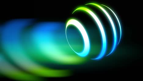neon orb or bright earth globe shows a futuristic world with flare effect - 4k loop