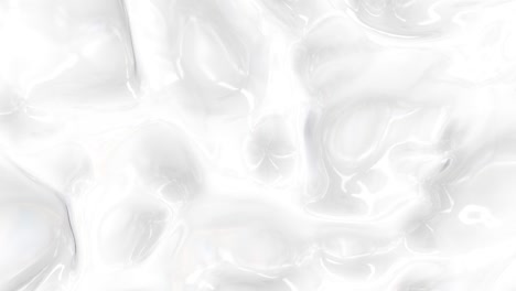 fondo blanco abstracto líquido. textura lisa y brillante bucle de renderización 3d 4k