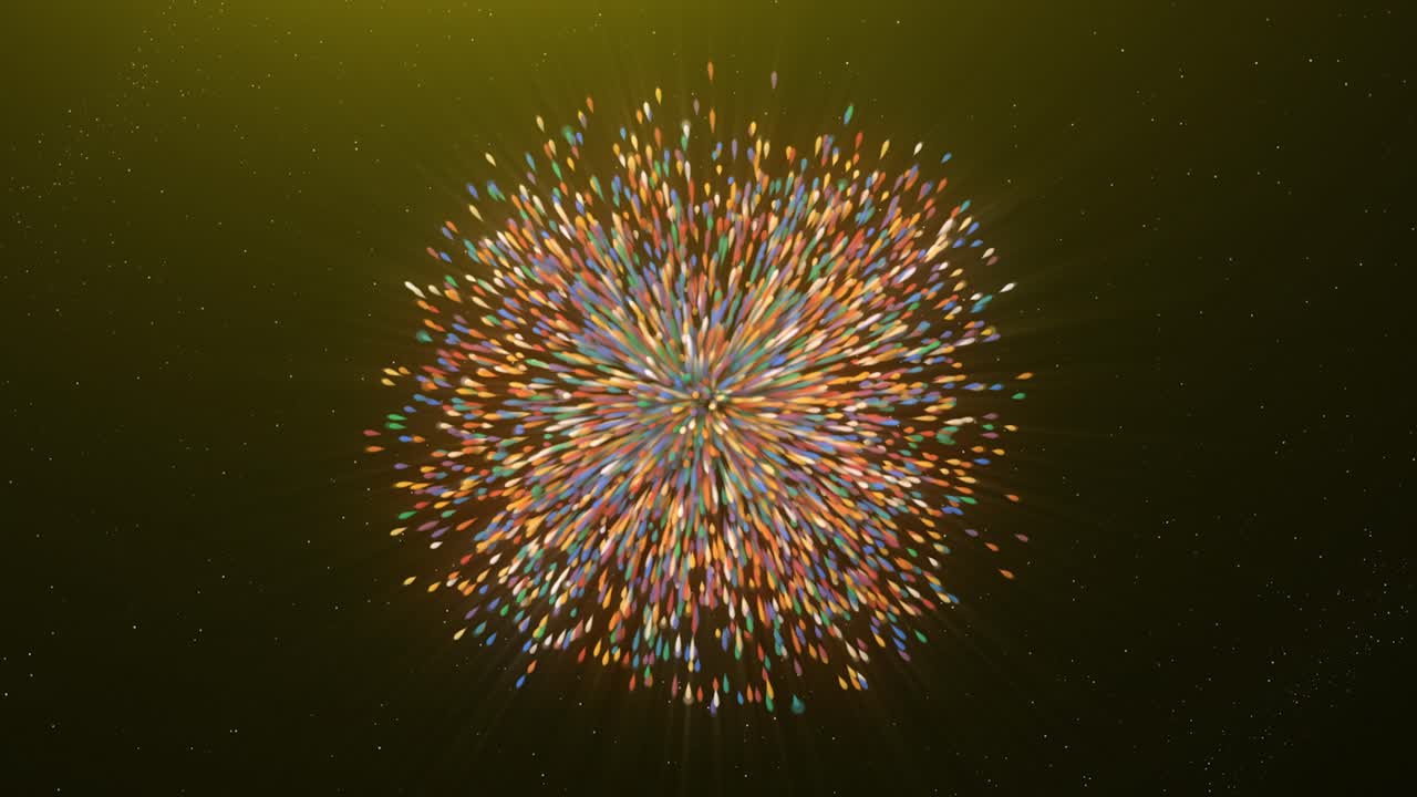 Esplosione colorata di luci