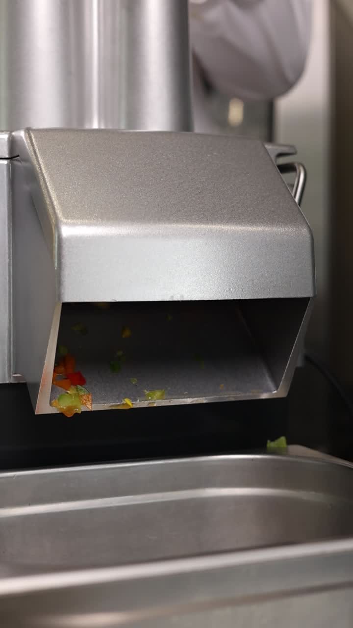 Commercial Vegetable Chopper in Action