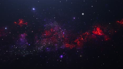 nebulosa roja en el gran universo