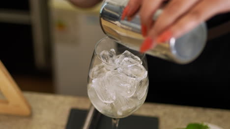 woman preparing special drink